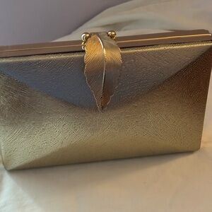 New Elegant Gold and Silver Clutch Bag
